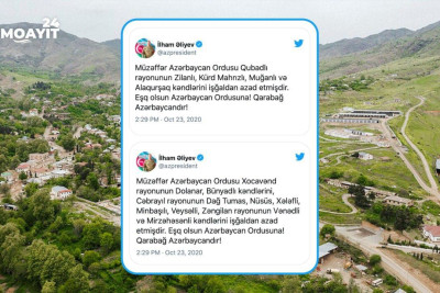 Vətən müharibəsinin xronikası - Bir sıra kəndlər düşməndən təmizlənib
